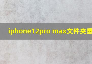 iphone12pro max文件夹重命名